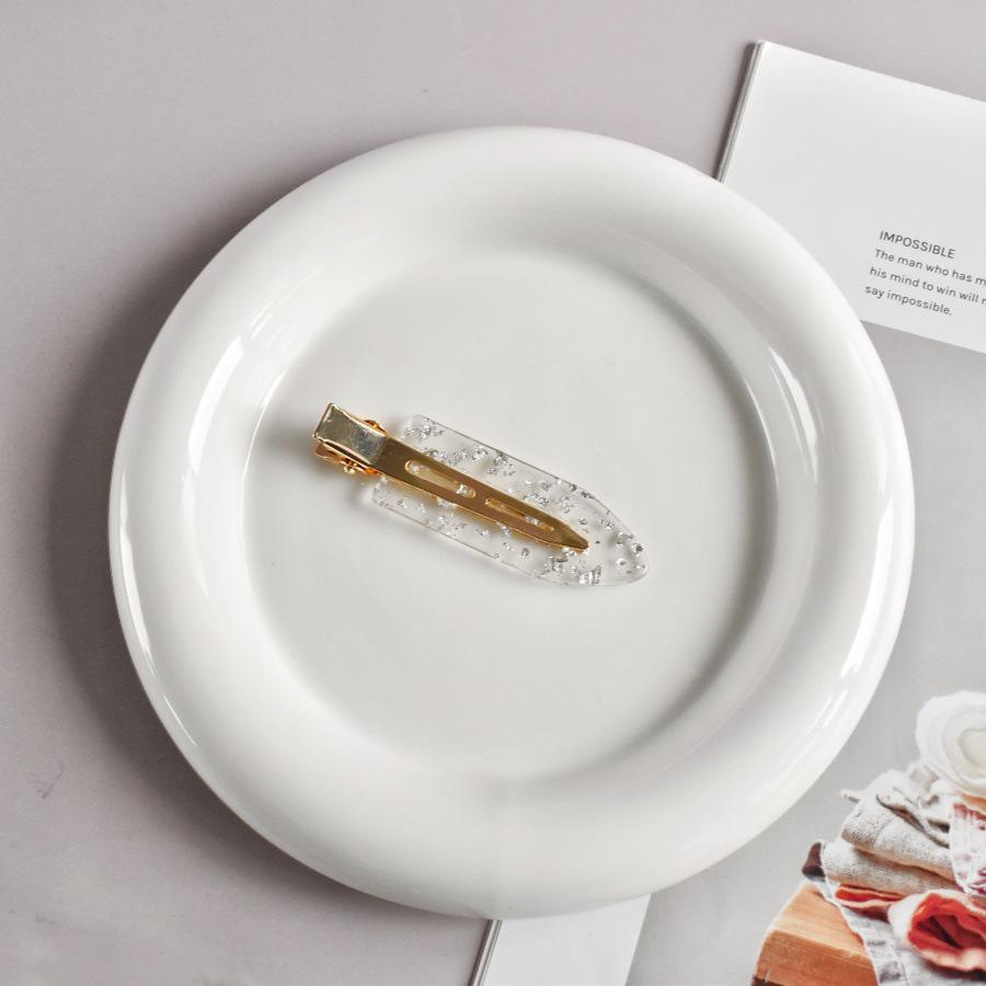 

Новая заколка для волос с золотой фольгой в корейском стиле - универсальная заколка-лист из ацетатного акрила