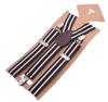 Unisex Adjustable Y-Back Suspenders Elastic 3 Clips Heavy Duty Braces for Pants Trousers