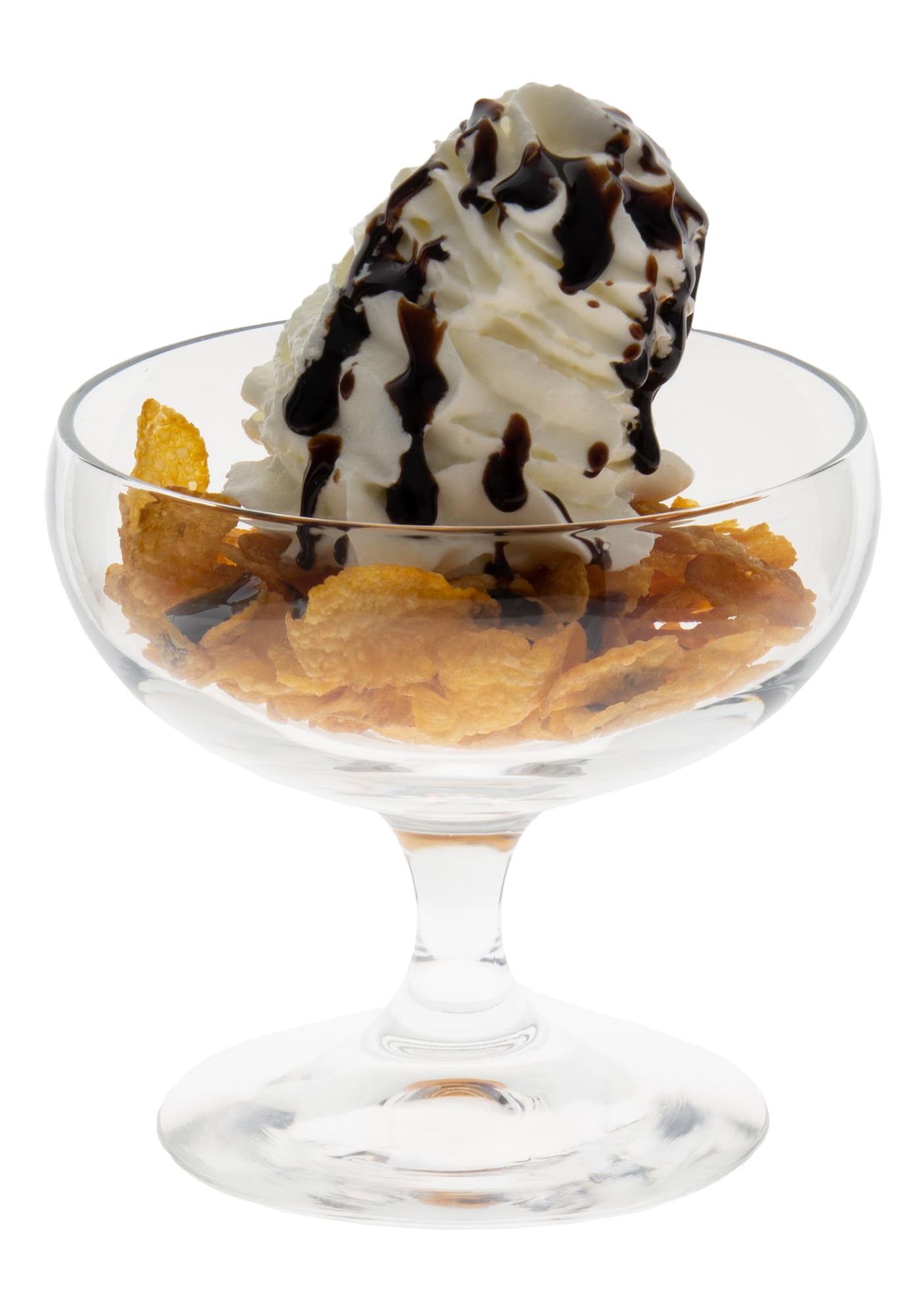 

Toyo Sasaki Glass Dessert Glass Lala Ice Cream 180ml Set of 60 Made in Japan Dishwasher Safe Unbreakable Parfait Glass with Feet Commercial Glass