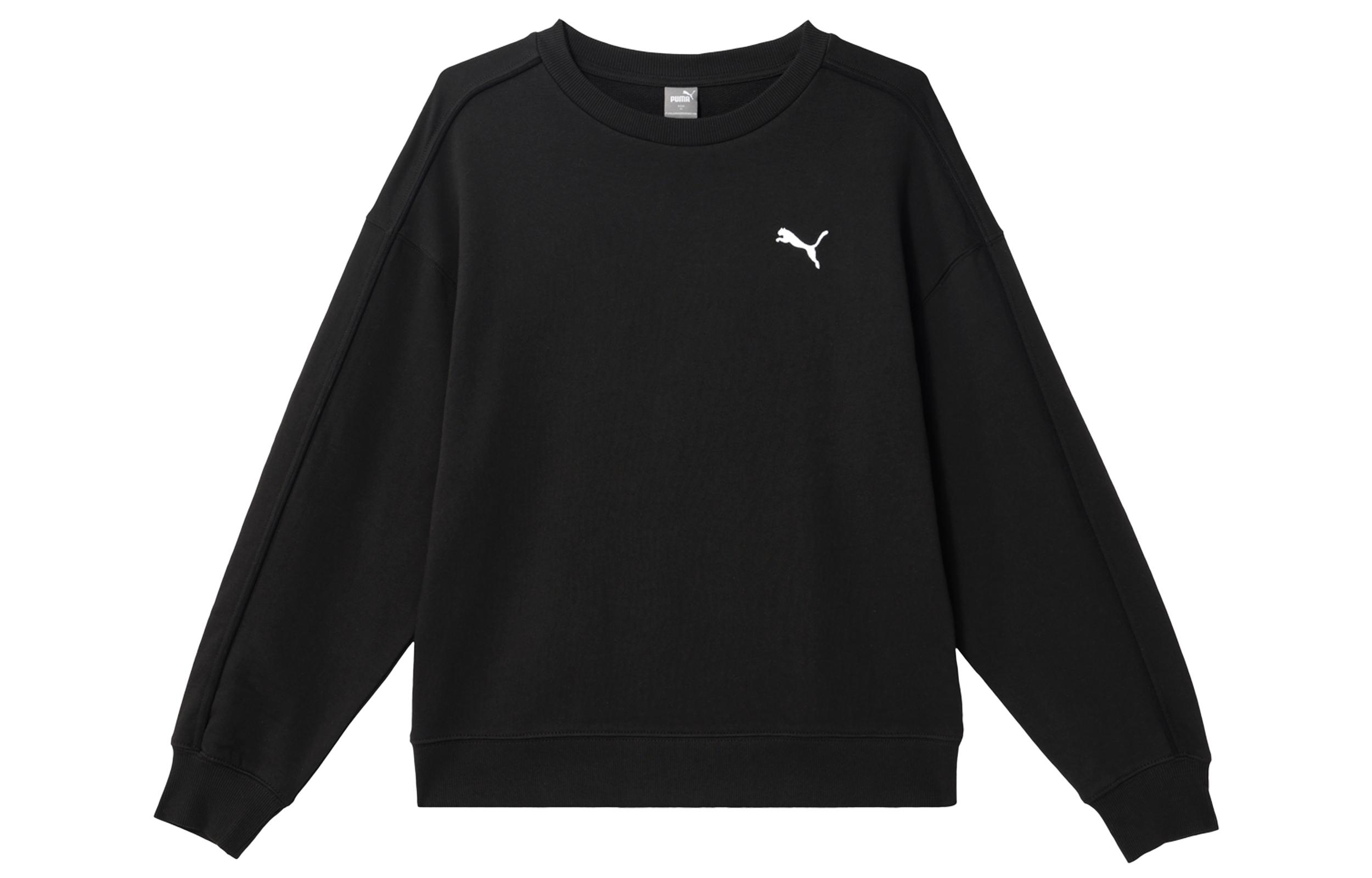 PUMA Свитшоты Женские Черный Круглый вырез Умеренный Другое 682159-01 XL