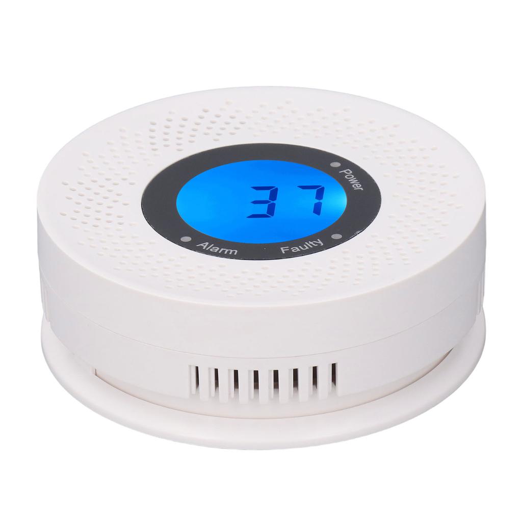 CO Detector Light Sound Alarm Digital Display Sensitive Quick Response Carbon Monoxide Monitor for Kitchen Bank
