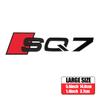 3D ABS Auto Body Rear Trunk Decoration Sticker Car Styling Emblem Decal Refit Accessories For Audi RS RSQ3 RSQ5 RSQ7 SQ3 SQ5 SQ7