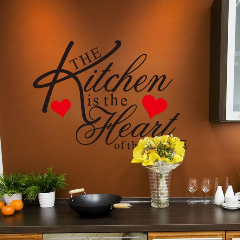 Kitchen English Quote Removable 80g Home Decoration Art Decorative Stickers Inspiring Quotes Creative Wall Decorative Durable