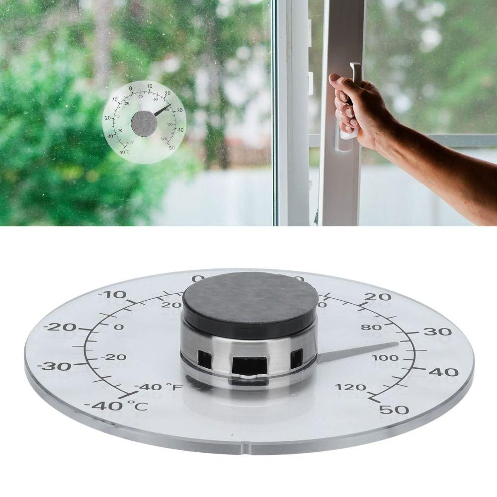Clear Window Thermometer Mini Celsius Tester Outdoor Temperature Meter Garden Greenhouse