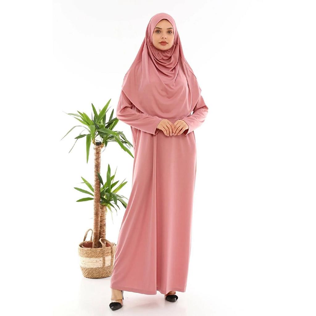 One-piece Prayer Dress, Halter-length, Black