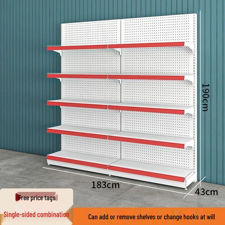 Multi-Layer Island Display Rack for Supermarkets, Convenience Stores, Pharmacies, Stationery, and Snack Shops