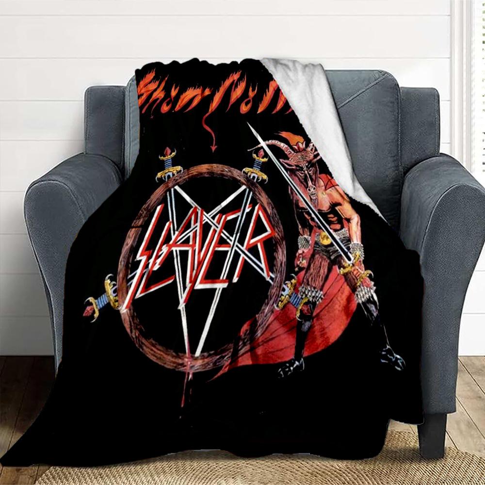 Slayer Art Flannel Blanket Throw Blanket Soft Warm Sofa Bed Camping Car home Decor Unique Christmas Gift C9301377
