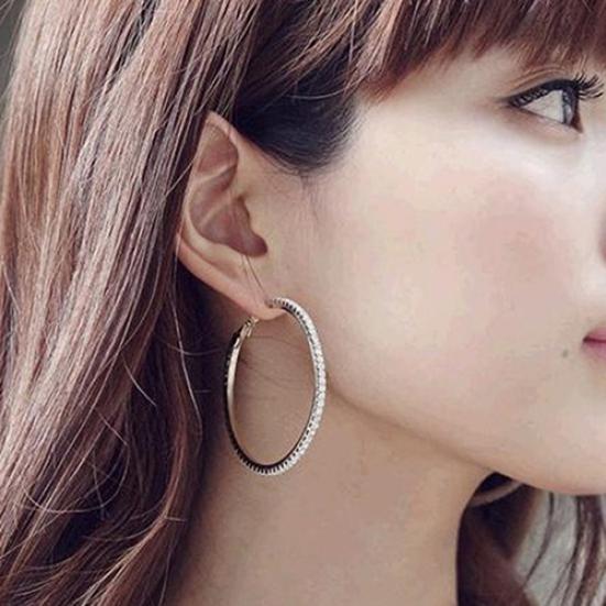 Women's Luxury Party Crystal Rhinestone Earring  Hoop Ear Ring Jewelry Charms