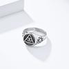 Ancient Egyptian Vintage Aged Eye of Horus Titanium Steel Ring for Mens Gold Fashion Jewellery