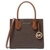 New Mercer PVC Coated Canvas Trunk Bag, Shoulder Bag, Crossbody Bag, Handbag Medium Size Women's Brown 35S1GM9M2B-BRN