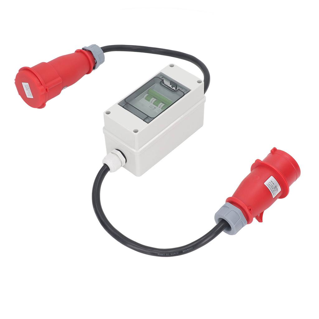 Napájecí adaptér CEE IP44, 5pinový, 2,5 mm2, 16 A, samec-samice, s jističem 400 V, 16 A, 3P