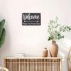 1pc Welcome Please Use Front Door Metal Sign 8x12 Inch Rustic Directional Plaque Unframed Wall Art Entryway Porch Decor