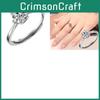 Elegantly Designed Diamond-encrusted Ring For Women Adjustable And Fashionable
