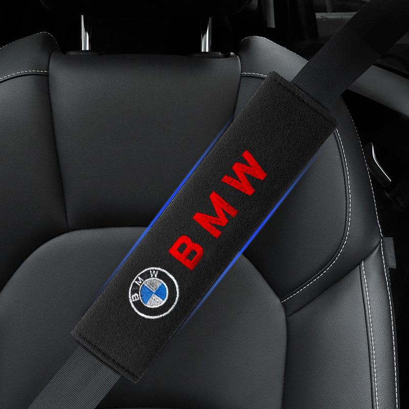 2Pcs Car Seat Shoulder Belt Cover Protector Pad Auto Accessories For BMW E39 E46 E90 E36 E60 E34 E30 F30 X1 X3 X5 X6 71 E92 E93 E87
