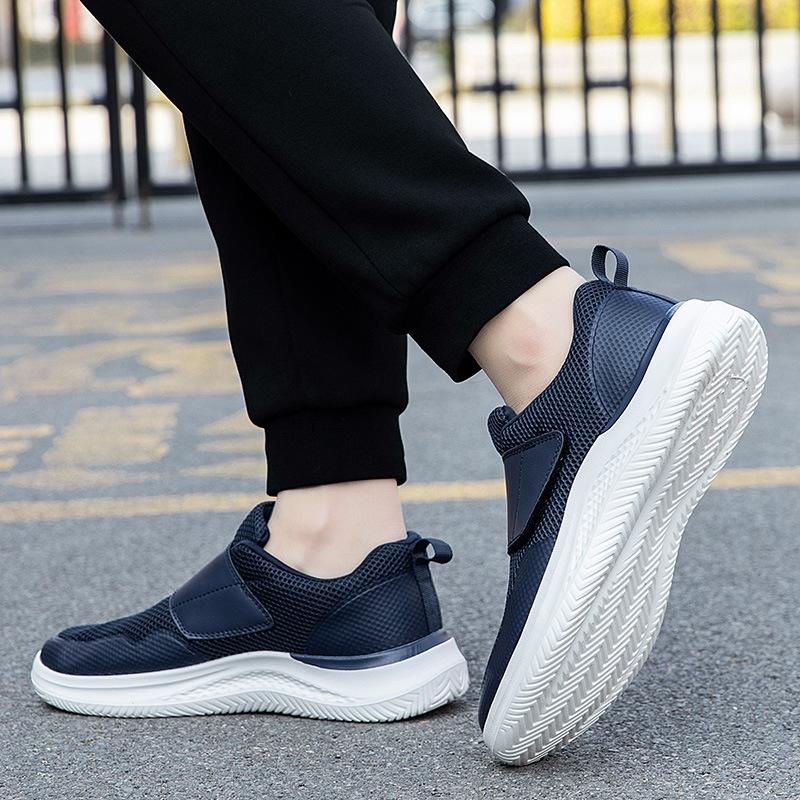 Orthopädische Herrenschuhe für breite Füße, geschwollene Laufschuhe, Freizeitschuhe mit Daumenumkehr, Anpassung, weich, bequem, Diabetikerschuhe, große Größe 48