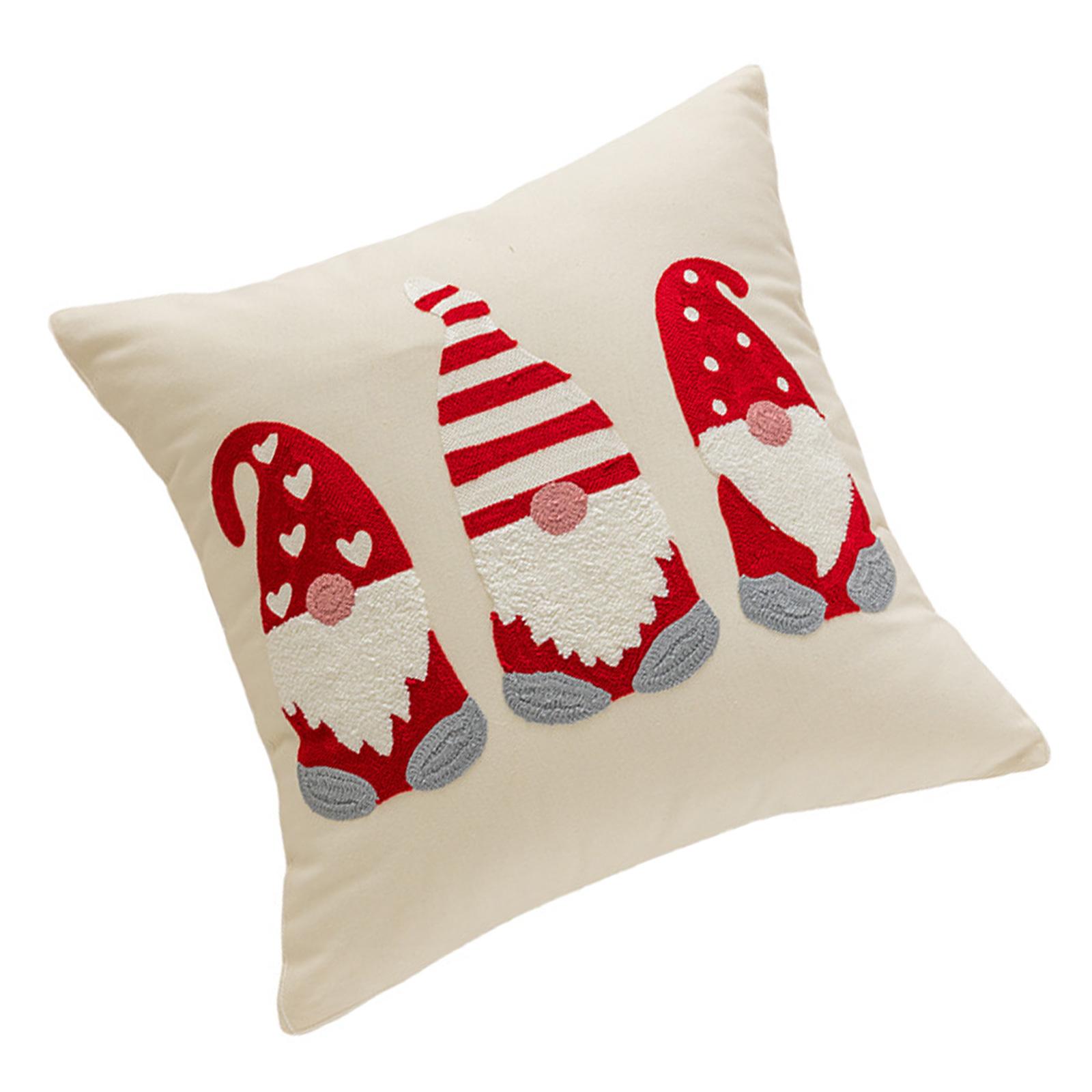 

Наволочка с вышитым полотенцем на рождественскую тематику, мягкая удобная наволочка для украшения дома Cushion Cover-E