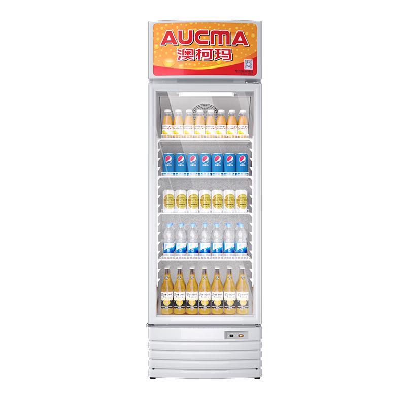Aucma Commercial Vertical Air-Cooled Display Refrigerator