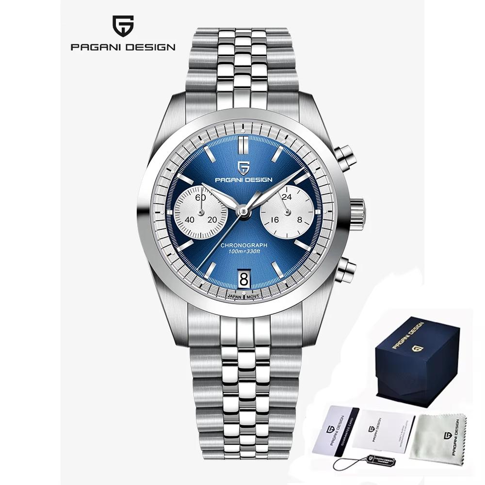 PAGANI DESIGN Pilot watch Quartz Watches Sports Men WristWatch Sapphire Relogio Masculino Automatic Watch Waterproof PD1775