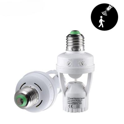 1PC Bewegungssensor-Lichtschalter E27, 100-240 V, Bewegungsmelder, E27, Lampenfassung mit Lichtsteuerung, Smart Switch-Lampensockeladapter