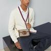 Gucci Fibbia d'Oro 1955 Vintage con Morsetto e Fibbia Morsetto Cinturino Intrecciato con Logo Invecchiato