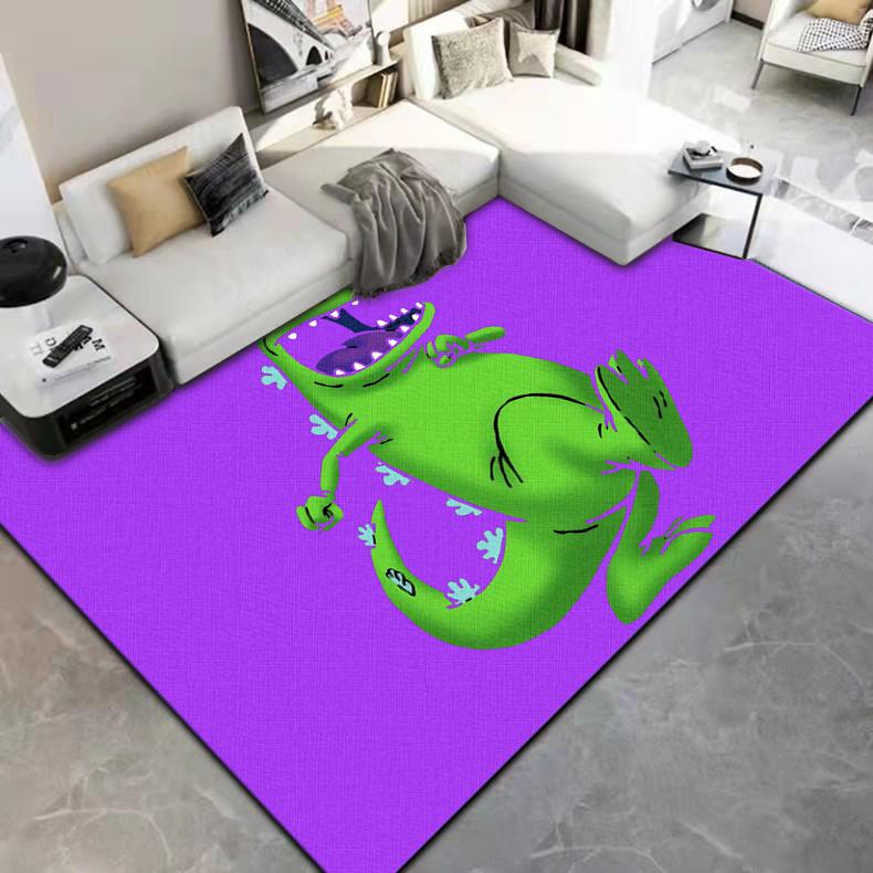Cute Cartoon Little Dinosaur Printed Carpet Floor Mat  Carpets for Living Room Rugs for Bedroom Carpet for Children Customizable