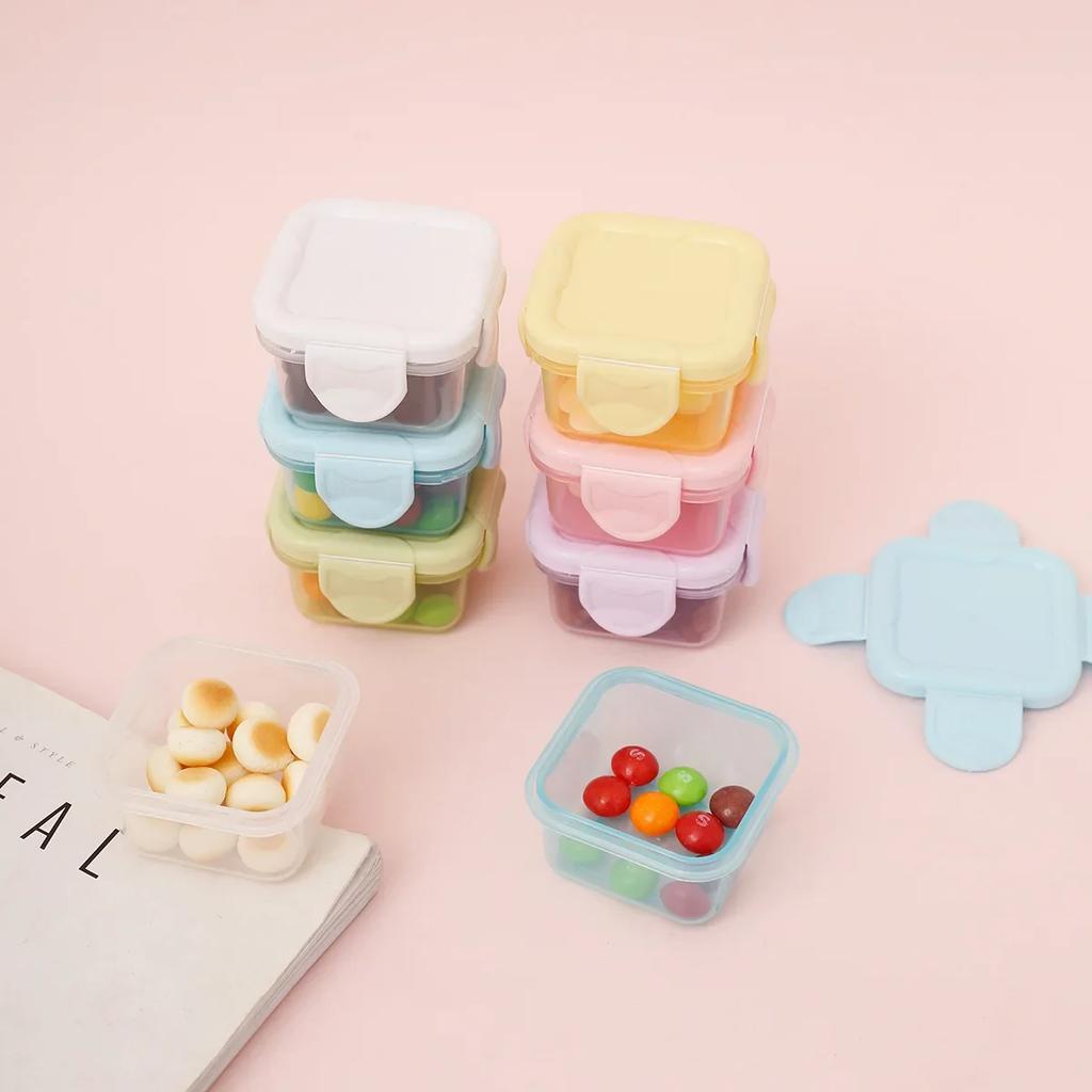 Small Plastic Containers for Kitchen & Home, 1Pcs Kitchen Storage Box, Food Storage Container, Moisture - Proof Airtight