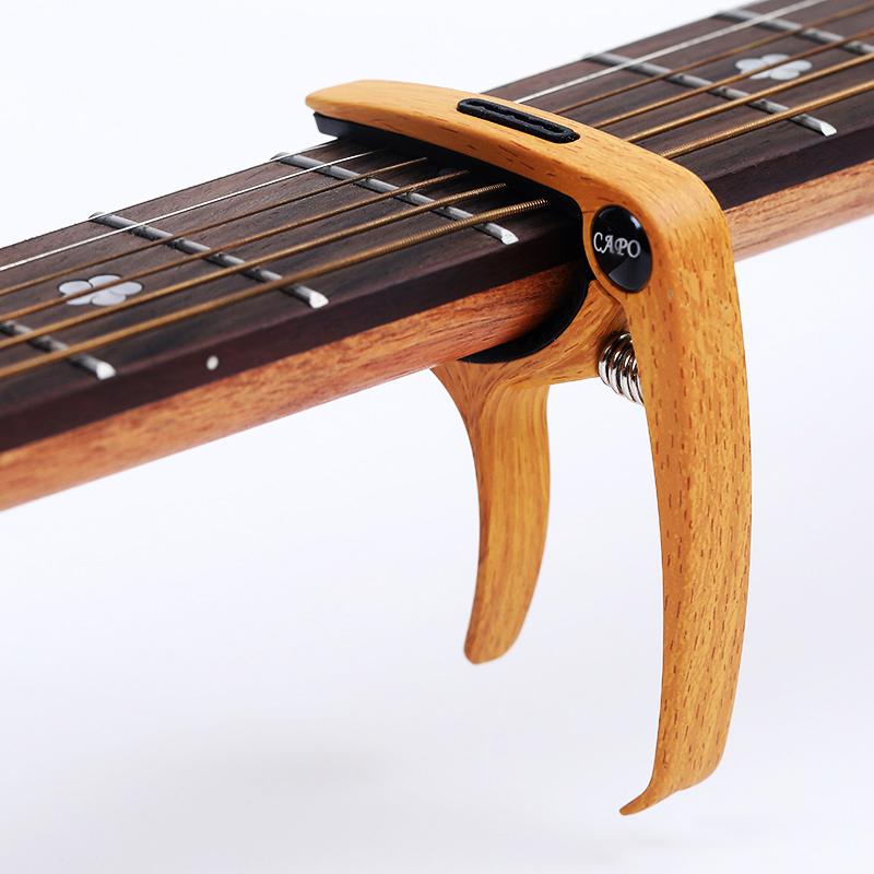 Professional Metal Guitar Capo Tuner Clamp Key Trigger Single Hand Clip Zinc Alloy for Acoustic Electric Guitar with Pick Holder