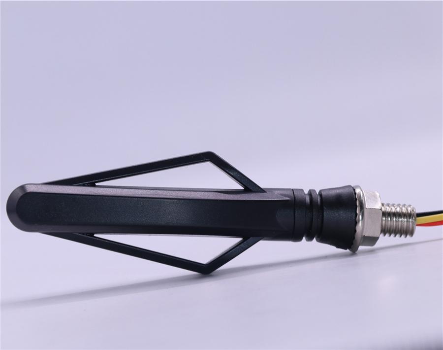 Universal 2 Pair Front Drl Rear Tailight Flasher Strobe Dual Colors 3 In 1 Drl Brake Flowing Turn Signal Indicator Lights Lamp Replace