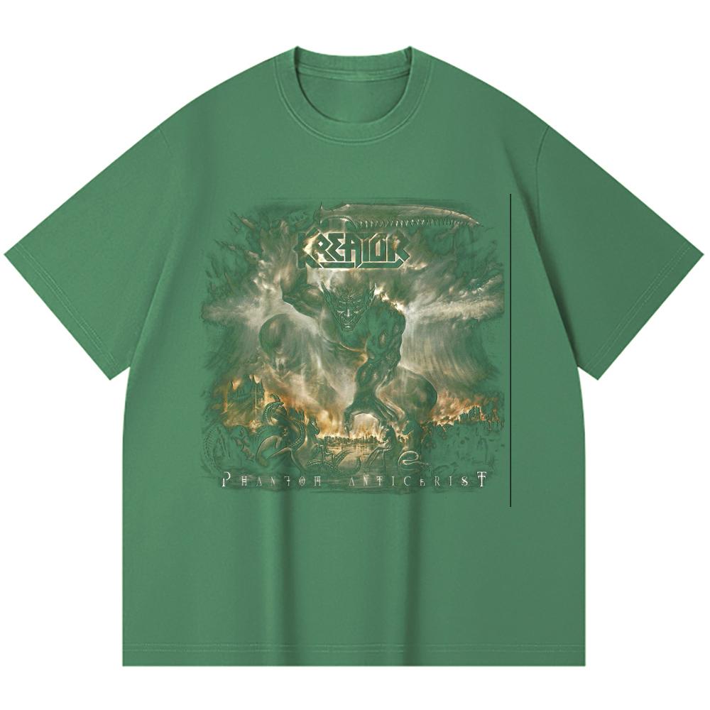 230 Gsm 100% Cotton Heavy Metal T-Shirt Rock Band Popular Music Print Unisex Heavy Cotton T Shirt