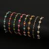 1pc Exquisite Enamel Daisy Flower Stainless Steel Ladies Bracelet Bohemian Style, Vacation Fashion Accessory