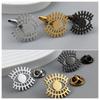 Smart Eye Men's Brooch Cufflinks Suit Dress Accessories Personalized Fashion Versatile Clothing
