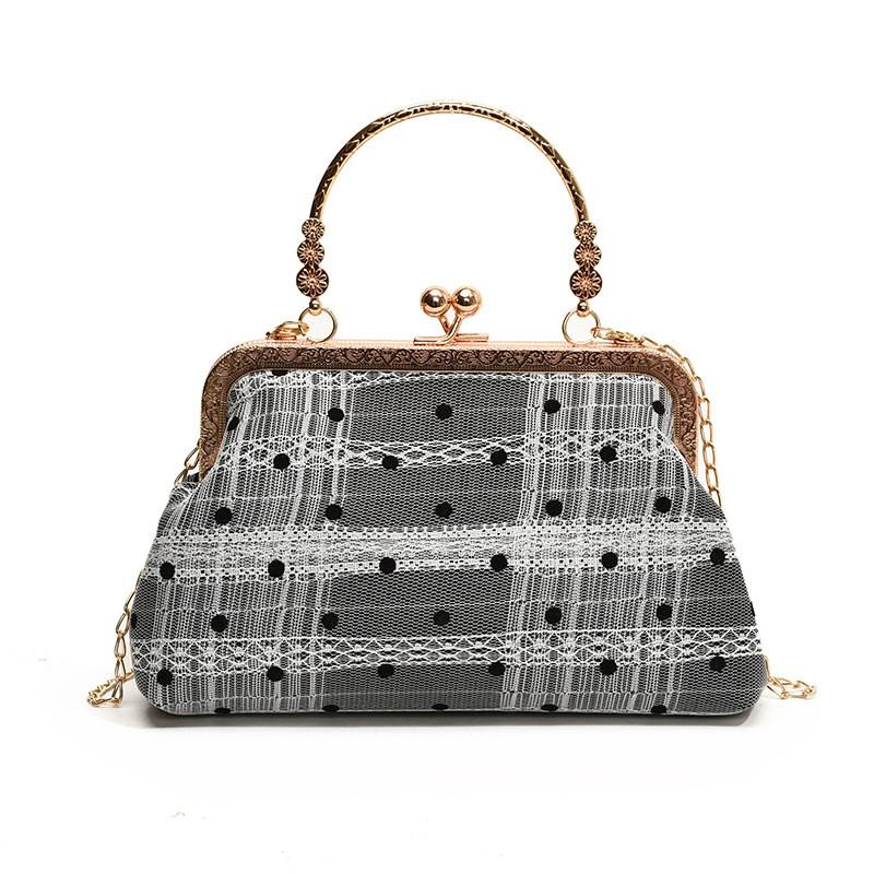 Modische Retro-Stil Damen PU-Leder Handtasche Klassisches Muschelschalen-Form Design