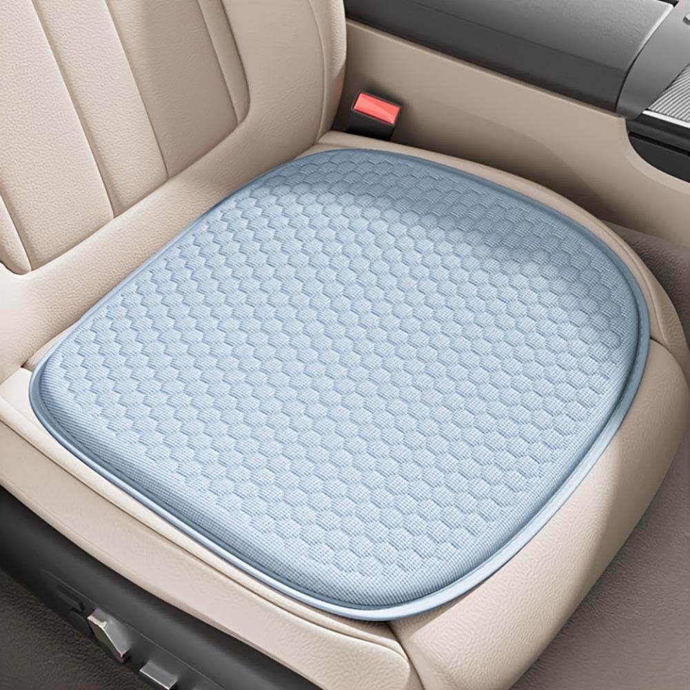 Summer Cooling Car Seat Cushion Breathable Non-Slip Solid Color Pad Soft Comfort Mat Dustproof Car Seat Cover Front Driver Seat