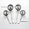 304 Stainless Steel Hammered Texture Soup Ladle - Long Handle for Hotel or Home Use