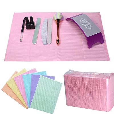 125Pcs Nail art Tischset Einweg Saubere Pads Schönheit Für Nägel Pflege Polnischen Wasserdichte Tischdecken Maniküre Werkzeug Lint papier