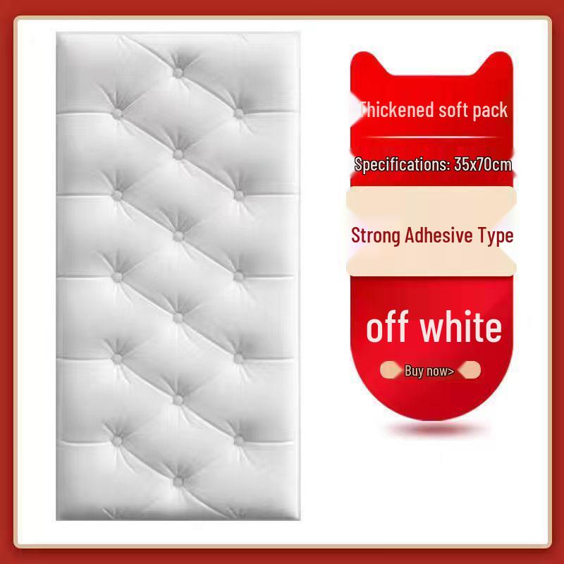 3D Soft Foam Self-Adhesive Wall Sticker for Kids – Anti-Collision, Tatami Style Headboard & Wall Surround Upholstery