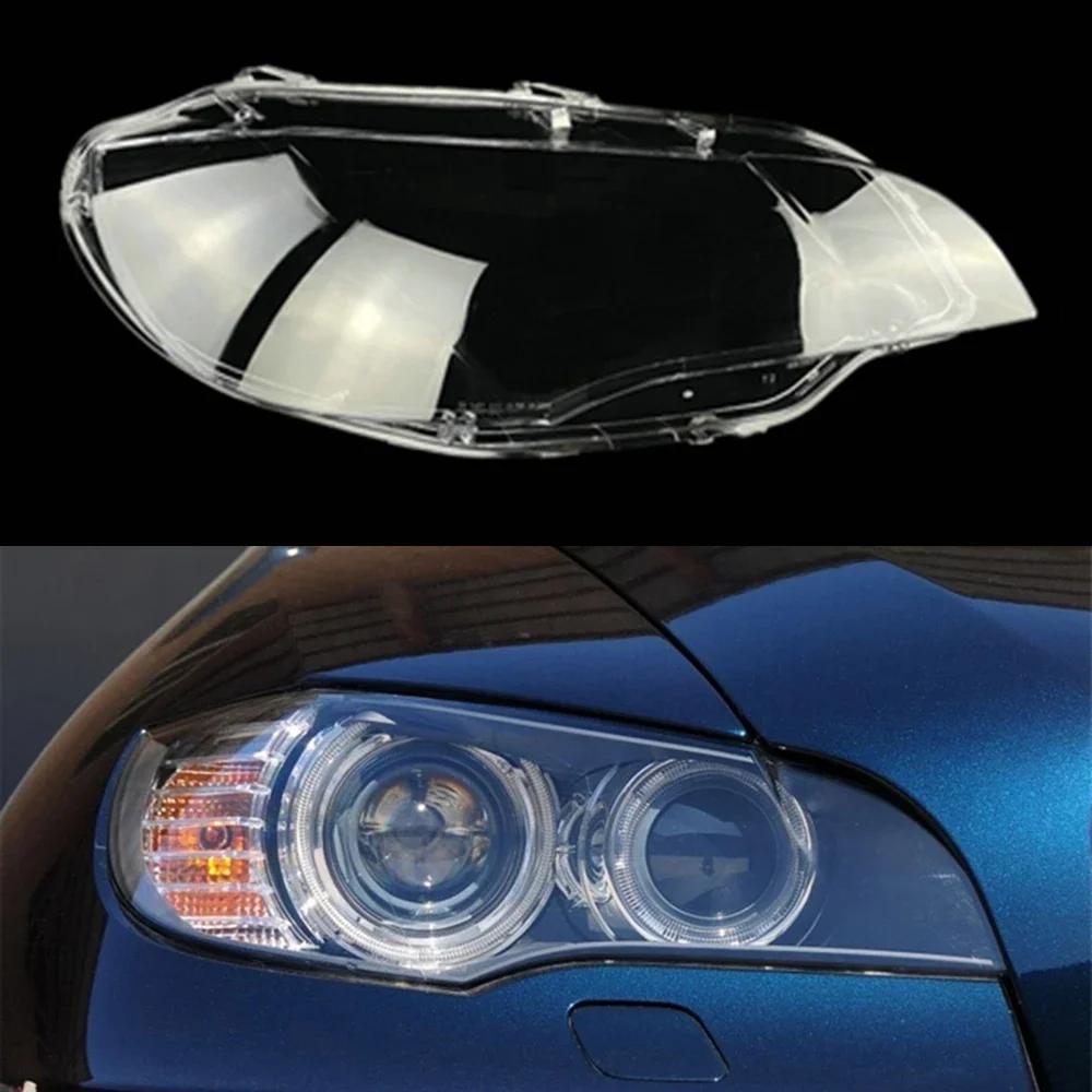 TXDQ1 Car Front Headlight Glass Headlamp Transparent Lampshade Lamp Shell Lens Cover For BMW X6 E71 2008 2009 2010 2011 2012 2013 2014