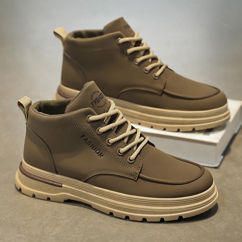 

Осенняя мужская обувь, высокие ботинки Мартина, мужские универсальные ботинки на платформе, ботинки в стиле милитари, спортивная и повседневная обувь для скейтборда 44