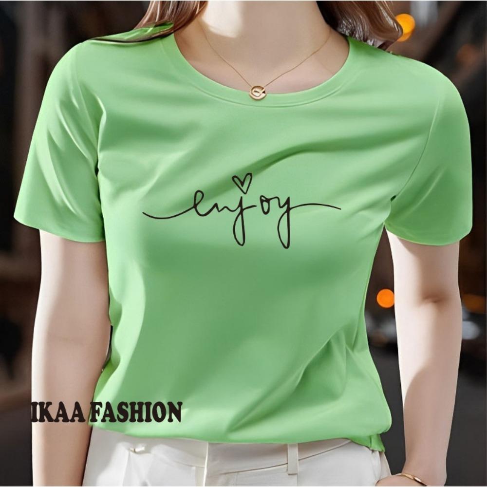 

Summer women s T-shirt 3D printed round neck short sleeved shirt fashionable plus size women s T-shirt 6XL