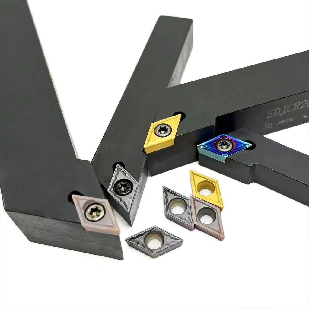 DCMT11T304 For External Turning Tool SDJCR SDJCR1212H11 SDJCR1616H11 Tool Holder DCMT11 Carbide Insert Lathe Cutting Tool Set