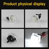 2PC White 6000K LED Rear License Plate Light for Mercedes Benz C-Class W204 2D/4D/5D 2007-2011 W205 2014-up