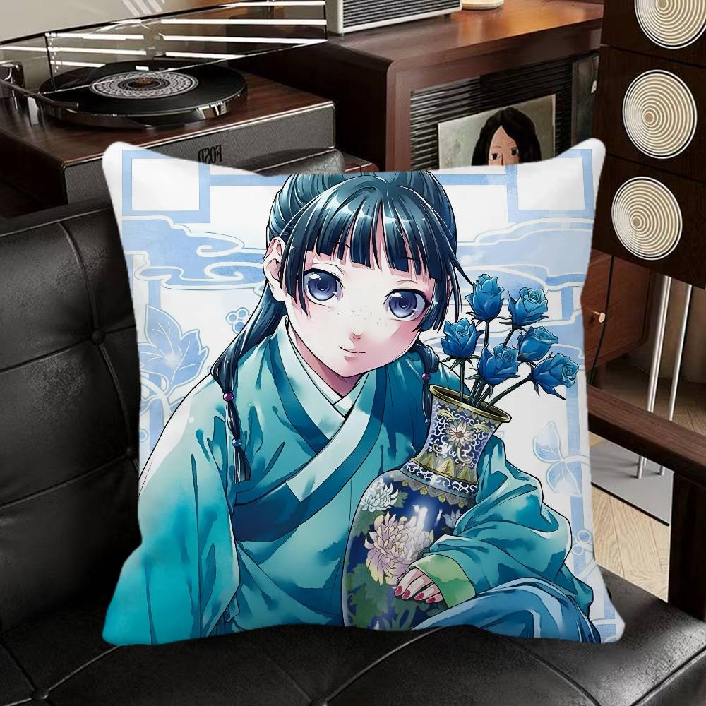 Maomao Anime The Apothecary Diaries  Pillow Case Square Pillow Bedroom Sofa Leisure Comfort Cushion Car Home Decoration