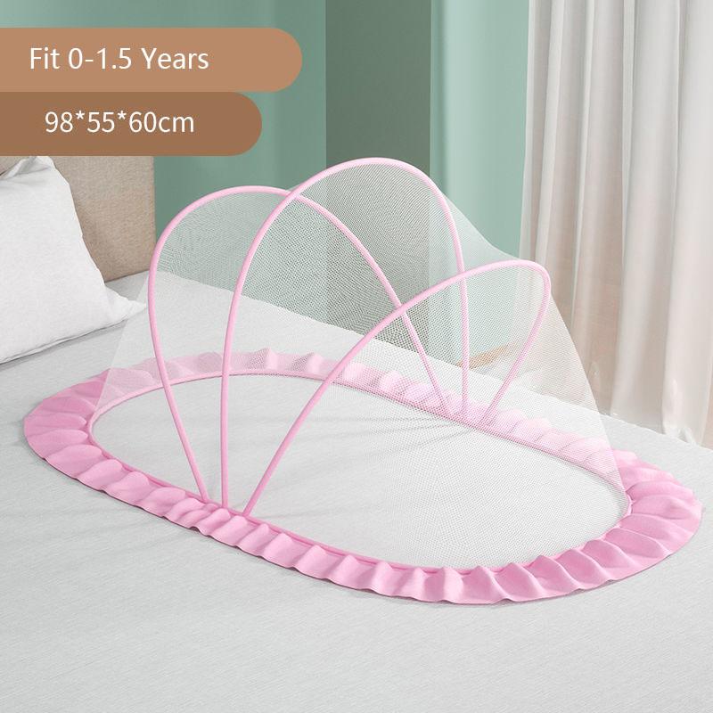 Baby Bed Mosquito Net Foldable Full Coverage Bed Mosquito Netting For Baby Portable Breathable Infant Newborn Crib Mosquito Nets