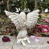 Kneeling angel figure statue ornament, suitable for courtyard garden home decoration ornament