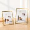 4 Inch Photo Frame Simple Style Transparent Acrylic Frames for DIY Handmade Pictures Christmas Gift Home Tabletop Decoration