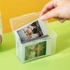 Transparent Idol Photo Storage Box Clear Container Card Collection Organizer  Small Card