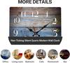 Custom UV Printed Square Wood Wall Art Clock /ODM Square Silent Quartz Wooden Clock for Kitchen Bedroom Decoration