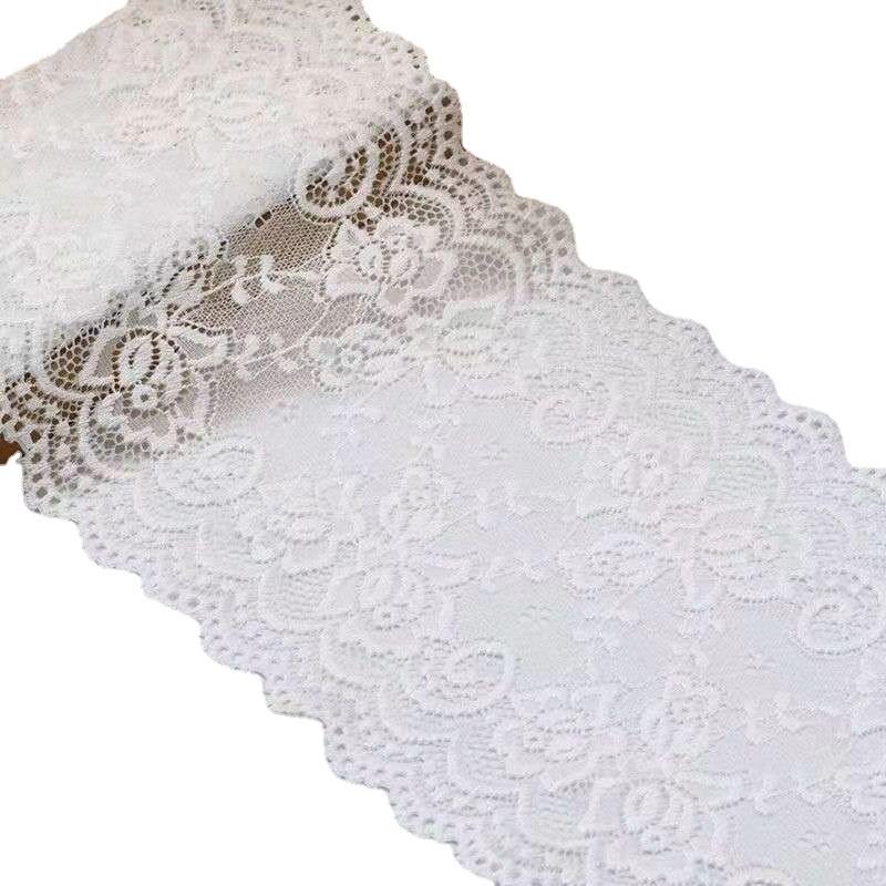 15cm Colorful Soft Elastic Lace Trim for Lingerie and Skirt Hem