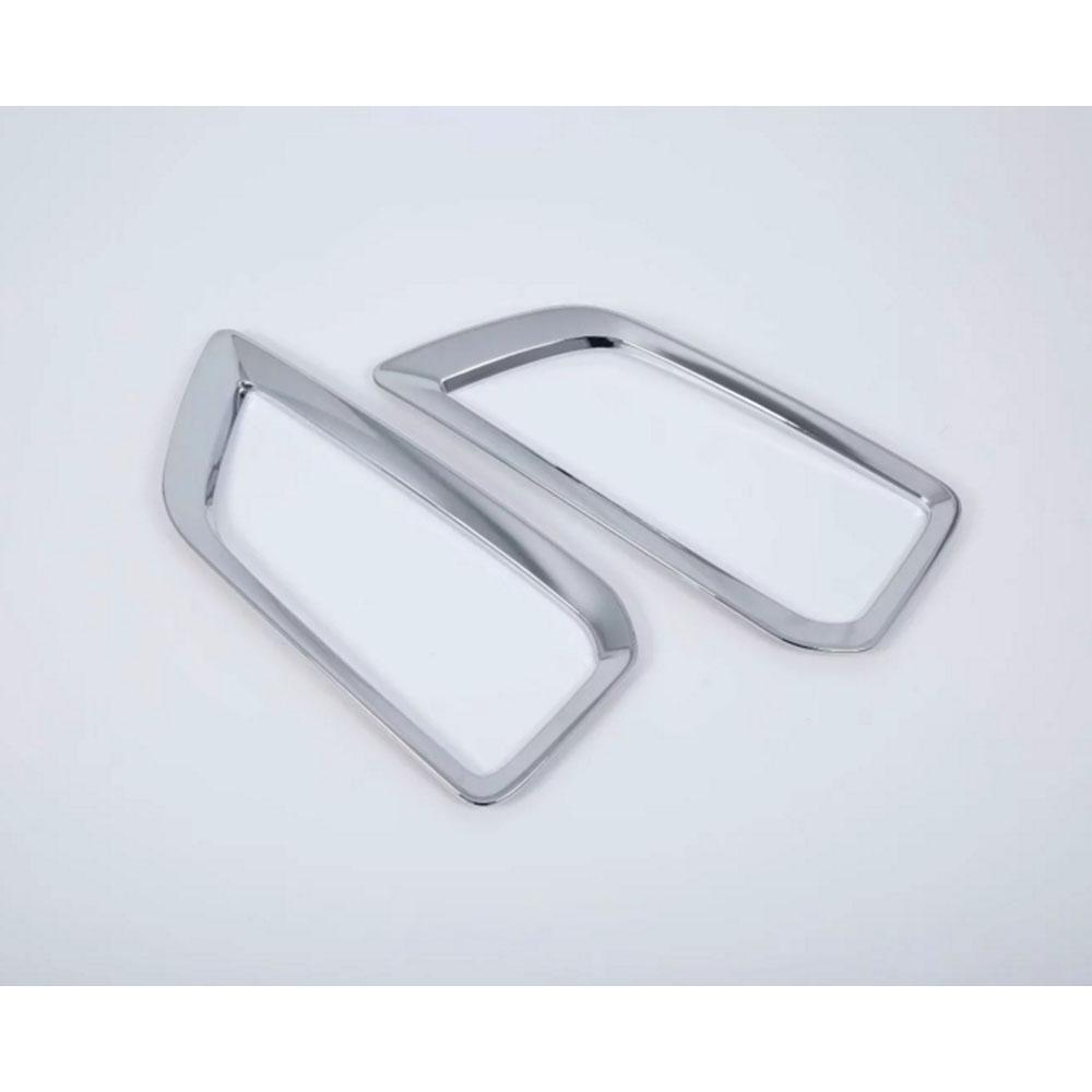 Cornice Faro Antinebbia Anteriore Auto Styling Copertura Cromata ABS Rivestimento Decorativo 2 Pezzi Per Hyundai Kona Encino Kauai 2017 2018 2019 2020