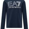 Emporio Armani FW23 EA7 Series Logo Print Crew Neck Long Sleeve T-Shirt Men Tops Blue 6RPT04-PJFFZ-1554